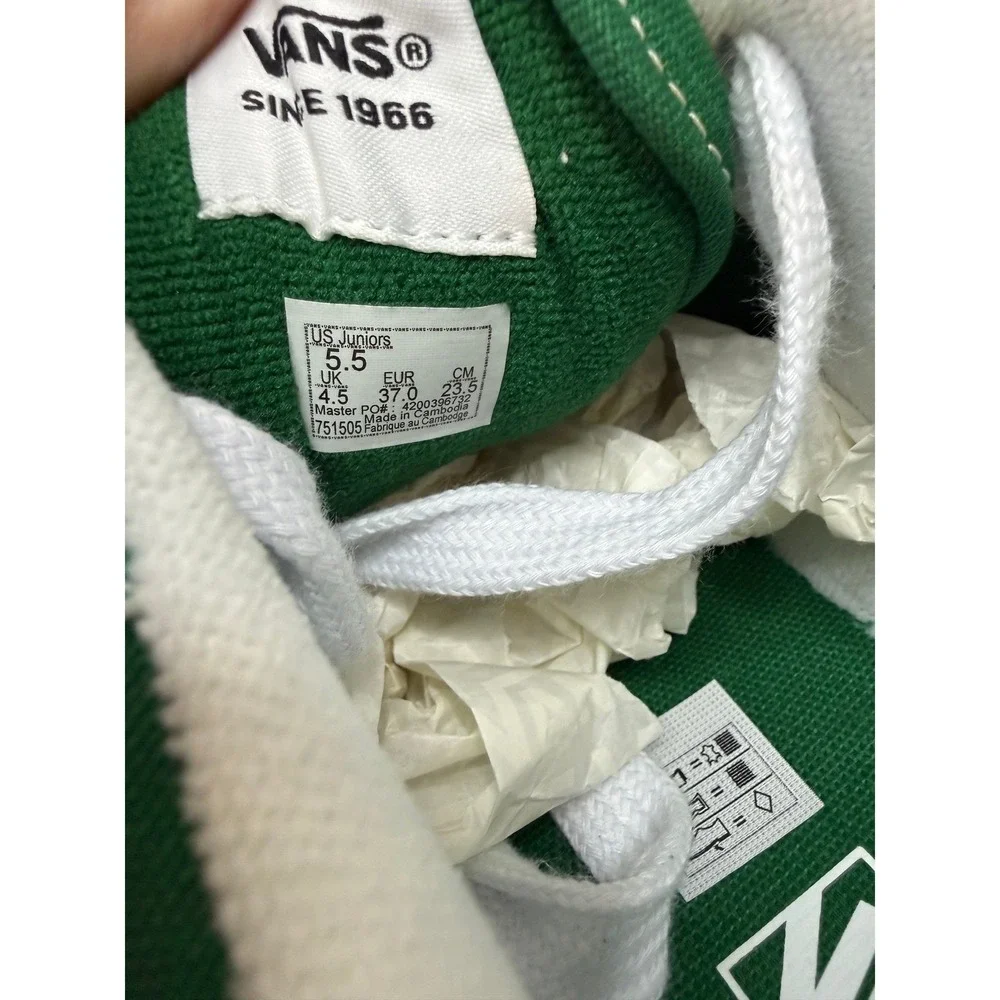 Vans Knu Skool Green Pink Skate Shoes VN000D2TBOC Juniors 5.5 Womens 7 NEW